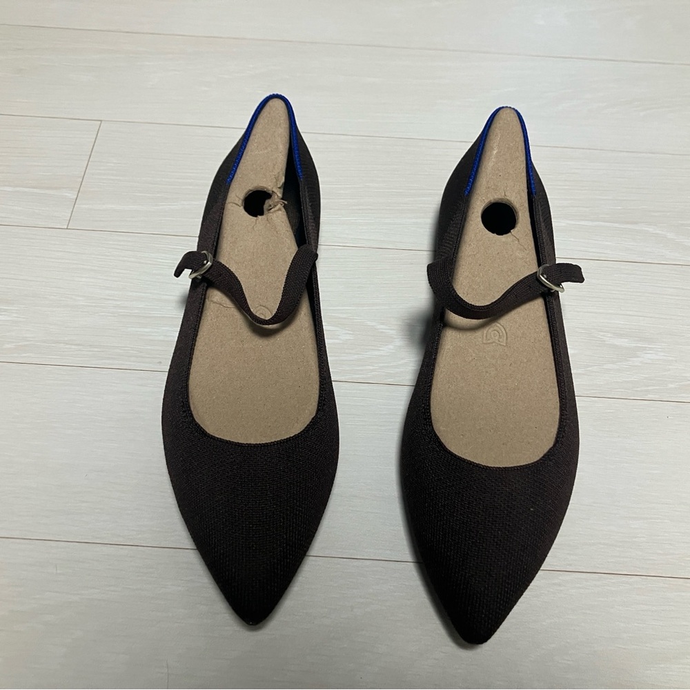 Rothy’s The Point Mary Jane dark Brown 8.5